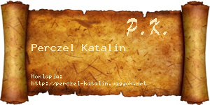 Perczel Katalin névjegykártya